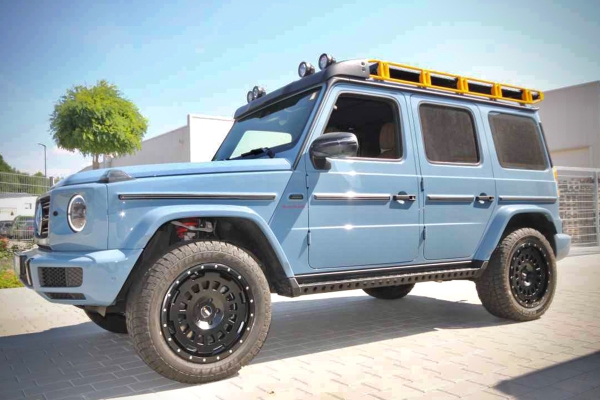 9x20 ET28 Twin-Monotube-Projekt-AT20G Alufelge in schwarz für Mercedes G-Klasse W463